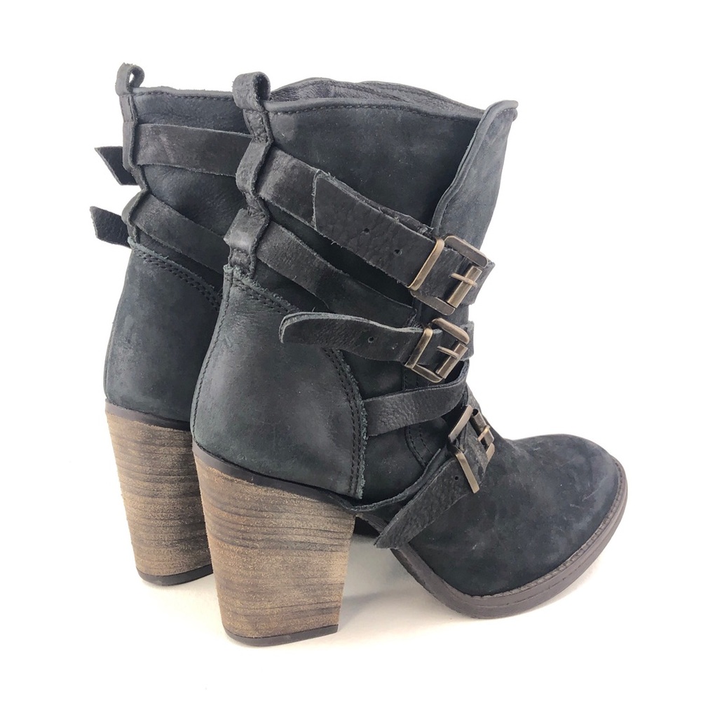 Steve Madden Yale Black Leather Mid Boots 10 M - Picture 5 of 12